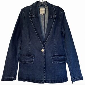 Bagatelle size XL Women's jean jacket Blazer style medium wash denim